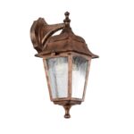 GLOBOSTAR® SOLME 203-0216 Vintage Φωτιστικό Τοίχου - Απλίκα με Ντουί 1 x E27 AC 220-240V IP44 - Χάλκινο - Μ15 x Π20 x Υ35cm - Image 2