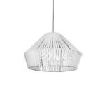 GLOBOSTAR® NUI 205-0064 Boho Κρεμαστό Φωτιστικό Οροφής με Ντουί 1 x E27 AC 220-240V IP20 - Λευκό - M60 x Π60 x Υ41cm - Image 2