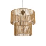 GLOBOSTAR® ROXXI 205-0019 Boho Κρεμαστό Φωτιστικό Οροφής με Ντουί 1 x E27 AC 220-240V IP20 - Μπεζ - M35 x Π35 x Υ37cm - Image 2