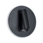 GLOBOSTAR® LADY-R 60938 Μοντέρνο Φωτιστικό Τοίχου - Απλίκα Ξενοδοχείου Reading Light με Φορτιστή USB 3A LED 6W 600lm 36° & 360° AC 220-240V IP20 Φυσικό Λευκό 4500K - Bridgelux COB Chip & TÜV SÜD Driver - Μαύρο Ματ - Μ15 x Π15 x Υ7cm - 3 Χρόνια Εγγύηση - Image 2