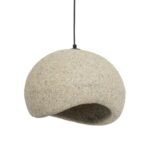 GLOBOSTAR® STONE 204-0123 Μοντέρνο Κρεμαστό Φωτιστικό Οροφής με Ντουί 1 x E27 AC 220-240V IP20 - Μπεζ - Μ35 x Π31 x Υ26cm - Image 2