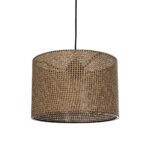 GLOBOSTAR® CLAIRIE 203-0135 Μοντέρνο Κρεμαστό Φωτιστικό Οροφής με Ντουί 1 x E27 AC 220-240V IP20 - Καφέ - Μ30 x Π30 x Υ22cm - Image 2