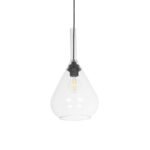 GLOBOSTAR® BALU 206-0043 Μοντέρνο Κρεμαστό Φωτιστικό Οροφής με Ντουί 1 x E27 AC 220-240V IP20 - Διάφανο - Μ20 x Π20 x Υ42cm - Image 2