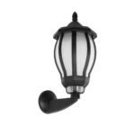 GLOBOSTAR® VERDI 203-0229 Vintage Φωτιστικό Τοίχου - Απλίκα με Ντουί 1 x E27 AC 220-240V IP44 - Μαύρο - Μ18 x Π25 x Υ40cm - Image 2