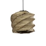 GLOBOSTAR® HUSLE 205-0045 Boho Κρεμαστό Φωτιστικό Οροφής με Ντουί 1 x E27 AC 220-240V IP20 - Μπεζ - M31 x Π31 x Υ28cm - Image 2