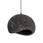 GLOBOSTAR® STONE 204-0194 Μοντέρνο Κρεμαστό Φωτιστικό Οροφής με Ντουί 1 x E27 AC 220-240V IP20 - Μαύρο - Μ35 x Π31 x Υ26cm - Image 2