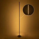 GLOBOSTAR® DALUMA 60470 Μοντέρνο Επιτραπέζιο Φωτιστικό LED 24W 2640lm 200° AC 220-240V IP20 Ρυθμιζόμενο Λευκό CCT με On/Off 2700K/4500K/6000K - Lumileds SMD Chip - Μαύρο - Μ18 x Π18 x Υ160cm - 3 Χρόνια Εγγύηση - Image 8