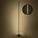 GLOBOSTAR® DALUMA 60470 Μοντέρνο Επιτραπέζιο Φωτιστικό LED 24W 2640lm 200° AC 220-240V IP20 Ρυθμιζόμενο Λευκό CCT με On/Off 2700K/4500K/6000K - Lumileds SMD Chip - Μαύρο - Μ18 x Π18 x Υ160cm - 3 Χρόνια Εγγύηση - Image 9