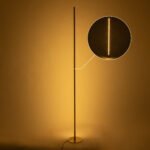 GLOBOSTAR® DALUMA 60472 Μοντέρνο Επιτραπέζιο Φωτιστικό LED 24W 2640lm 200° AC 220-240V IP20 Ρυθμιζόμενο Λευκό CCT με On/Off 2700K/4500K/6000K - Lumileds SMD Chip - Χρυσό Πλατίνα - Μ18 x Π18 x Υ160cm - 3 Χρόνια Εγγύηση - Image 8