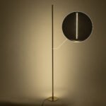 GLOBOSTAR® DALUMA 60472 Μοντέρνο Επιτραπέζιο Φωτιστικό LED 24W 2640lm 200° AC 220-240V IP20 Ρυθμιζόμενο Λευκό CCT με On/Off 2700K/4500K/6000K - Lumileds SMD Chip - Χρυσό Πλατίνα - Μ18 x Π18 x Υ160cm - 3 Χρόνια Εγγύηση - Image 9