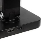 GLOBOSTAR® TEBLA 60482 Μοντέρνο Επιτραπέζιο Φωτιστικό Γραφείου με Ασύρματη Φόρτιση 5W 1A LED 5W 500lm 120° AC 220-240V IP20 Ρυθμιζόμενο Λευκό CCT με Αφή 2700K/4500K/6000K Dimmable - Bridgelux SMD Chip - Μαύρο - Μ11 x Π31 x Υ52cm - 2 Χρόνια Εγγύηση - Image 10