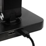 GLOBOSTAR® TEBLA 60482 Μοντέρνο Επιτραπέζιο Φωτιστικό Γραφείου με Ασύρματη Φόρτιση 5W 1A LED 5W 500lm 120° AC 220-240V IP20 Ρυθμιζόμενο Λευκό CCT με Αφή 2700K/4500K/6000K Dimmable - Bridgelux SMD Chip - Μαύρο - Μ11 x Π31 x Υ52cm - 2 Χρόνια Εγγύηση - Image 11