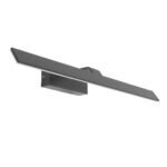 GLOBOSTAR® MIRROR 60516 Μοντέρνο Φωτιστικό Τοίχου - Απλίκα Καθρέπτη Μπάνιου LED 14W 1680lm 120° AC 220-240V IP54 Φυσικό Λευκό 4500K - Lumileds SMD Chip & TÜV SÜD Driver - Γκρι Ανθρακί Ματ - Μ58 x Π15 x Υ6cm - 2 Χρόνια Εγγύηση - Image 2