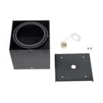 GLOBOSTAR® MAGMA 60626 Μοντέρνο Φωτιστικό Οροφής με Ντουί 1 x GU10 AC 220-240V IP20 - Μαύρο - Μ15 x Π15 x Υ13cm - Image 7