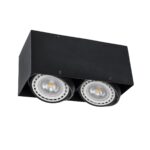 GLOBOSTAR® MAGMA 60627 Μοντέρνο Φωτιστικό Οροφής με Ντουί 2 x GU10 AC 220-240V IP20 - Μαύρο - Μ30 x Π15 x Υ13cm - Image 8