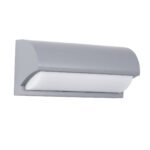 GLOBOSTAR® HORIZON 60692 Μοντέρνο Φωτιστικό Τοίχου - Απλίκα LED 15W 1575lm 120° AC 220-240V Αδιάβροχο IP65 Φυσικό Λευκό 4500K - Bridgelux SMD Chip - Γκρι Ματ - Μ23.5 x Π11 x Υ10cm - 3 Χρόνια Εγγύηση - Image 2