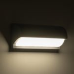 GLOBOSTAR® HORIZON 60692 Μοντέρνο Φωτιστικό Τοίχου - Απλίκα LED 15W 1575lm 120° AC 220-240V Αδιάβροχο IP65 Φυσικό Λευκό 4500K - Bridgelux SMD Chip - Γκρι Ματ - Μ23.5 x Π11 x Υ10cm - 3 Χρόνια Εγγύηση - Image 7