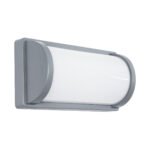 GLOBOSTAR® CELESTIAL 60695 Μοντέρνο Φωτιστικό Τοίχου - Απλίκα LED 15W 1575lm 120° AC 220-240V Αδιάβροχο IP65 Φυσικό Λευκό 4500K - Bridgelux SMD Chip - Γκρι Ματ - Μ26 x Π9 x Υ13.5cm - 3 Χρόνια Εγγύηση - Image 2