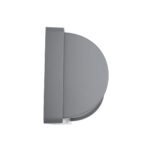 GLOBOSTAR® CELESTIAL 60695 Μοντέρνο Φωτιστικό Τοίχου - Απλίκα LED 15W 1575lm 120° AC 220-240V Αδιάβροχο IP65 Φυσικό Λευκό 4500K - Bridgelux SMD Chip - Γκρι Ματ - Μ26 x Π9 x Υ13.5cm - 3 Χρόνια Εγγύηση - Image 4