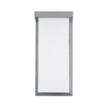 GLOBOSTAR® LOFT 60759 Μοντέρνο Φωτιστικό Τοίχου - Απλίκα LED 18W 1890lm 120° AC 220-240V Αδιάβροχο IP65 Φυσικό Λευκό 4500K - Bridgelux SMD Chip - Γκρι Ματ - Μ24.5 x Π11 x Υ9.5cm - 3 Χρόνια Εγγύηση - Image 3