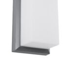 GLOBOSTAR® LOFT 60759 Μοντέρνο Φωτιστικό Τοίχου - Απλίκα LED 18W 1890lm 120° AC 220-240V Αδιάβροχο IP65 Φυσικό Λευκό 4500K - Bridgelux SMD Chip - Γκρι Ματ - Μ24.5 x Π11 x Υ9.5cm - 3 Χρόνια Εγγύηση - Image 5