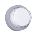 GLOBOSTAR® NEXUS 60762 Μοντέρνο Φωτιστικό Τοίχου - Απλίκα LED 10W 1050lm 120° AC 220-240V Αδιάβροχο IP65 Φυσικό Λευκό 4500K - Bridgelux SMD Chip - Γκρι - Μ17 x Π17 x Υ9cm - 3 Χρόνια Εγγύηση - Image 2