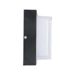 GLOBOSTAR® NEXUS 60767 Μοντέρνο Φωτιστικό Τοίχου - Απλίκα LED 10W 1050lm 120° AC 220-240V Αδιάβροχο IP65 Φυσικό Λευκό 4500K - Bridgelux SMD Chip - Μαύρο Ματ - Μ17 x Π17 x Υ9cm - 3 Χρόνια Εγγύηση - Image 4