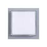 GLOBOSTAR® NEXUS 60768 Μοντέρνο Φωτιστικό Τοίχου - Απλίκα LED 10W 1050lm 120° AC 220-240V Αδιάβροχο IP65 Φυσικό Λευκό 4500K - Bridgelux SMD Chip - Γκρι - Μ17 x Π17 x Υ9cm - 3 Χρόνια Εγγύηση - Image 3