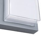 GLOBOSTAR® NEXUS 60768 Μοντέρνο Φωτιστικό Τοίχου - Απλίκα LED 10W 1050lm 120° AC 220-240V Αδιάβροχο IP65 Φυσικό Λευκό 4500K - Bridgelux SMD Chip - Γκρι - Μ17 x Π17 x Υ9cm - 3 Χρόνια Εγγύηση - Image 5