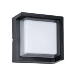 GLOBOSTAR® APEX 60770 Μοντέρνο Φωτιστικό Τοίχου - Απλίκα LED 10W 1050lm 120° AC 220-240V Αδιάβροχο IP65 Φυσικό Λευκό 4500K - Bridgelux SMD Chip - Μαύρο Ματ - Μ17 x Π17 x Υ9cm - 3 Χρόνια Εγγύηση - Image 3