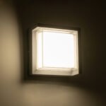 GLOBOSTAR® APEX 60771 Μοντέρνο Φωτιστικό Τοίχου - Απλίκα LED 10W 1050lm 120° AC 220-240V Αδιάβροχο IP65 Φυσικό Λευκό 4500K - Bridgelux SMD Chip - Γκρι - Μ17 x Π17 x Υ9cm - 3 Χρόνια Εγγύηση - Image 8