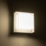 GLOBOSTAR® APEX 60772 Μοντέρνο Φωτιστικό Τοίχου - Απλίκα LED 10W 1050lm 120° AC 220-240V Αδιάβροχο IP65 Φυσικό Λευκό 4500K - Bridgelux SMD Chip - Λευκό Ματ - Μ17 x Π17 x Υ9cm - 3 Χρόνια Εγγύηση - Image 8