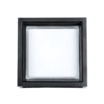 GLOBOSTAR® MAJESTIC 60773 Μοντέρνο Φωτιστικό Τοίχου - Απλίκα LED 10W 1050lm 120° AC 220-240V Αδιάβροχο IP65 Φυσικό Λευκό 4500K - Bridgelux SMD Chip - Μαύρο Ματ - Μ17 x Π17 x Υ9cm - 3 Χρόνια Εγγύηση - Image 3
