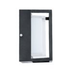 GLOBOSTAR® MAJESTIC 60773 Μοντέρνο Φωτιστικό Τοίχου - Απλίκα LED 10W 1050lm 120° AC 220-240V Αδιάβροχο IP65 Φυσικό Λευκό 4500K - Bridgelux SMD Chip - Μαύρο Ματ - Μ17 x Π17 x Υ9cm - 3 Χρόνια Εγγύηση - Image 4