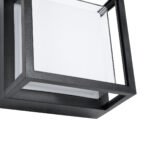 GLOBOSTAR® MAJESTIC 60773 Μοντέρνο Φωτιστικό Τοίχου - Απλίκα LED 10W 1050lm 120° AC 220-240V Αδιάβροχο IP65 Φυσικό Λευκό 4500K - Bridgelux SMD Chip - Μαύρο Ματ - Μ17 x Π17 x Υ9cm - 3 Χρόνια Εγγύηση - Image 5