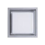 GLOBOSTAR® MAJESTIC 60774 Μοντέρνο Φωτιστικό Τοίχου - Απλίκα LED 10W 1050lm 120° AC 220-240V Αδιάβροχο IP65 Φυσικό Λευκό 4500K - Bridgelux SMD Chip - Γκρι - Μ17 x Π17 x Υ9cm - 3 Χρόνια Εγγύηση - Image 3