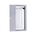 GLOBOSTAR® MAJESTIC 60774 Μοντέρνο Φωτιστικό Τοίχου - Απλίκα LED 10W 1050lm 120° AC 220-240V Αδιάβροχο IP65 Φυσικό Λευκό 4500K - Bridgelux SMD Chip - Γκρι - Μ17 x Π17 x Υ9cm - 3 Χρόνια Εγγύηση - Image 4