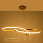 GLOBOSTAR® DEXTER 60920 Μοντέρνο Κρεμαστό Φωτιστικό Οροφής LED 120W 13440lm 300° AC 220-240V IP20 Ρυθμιζόμενο Λευκό CCT με Χειριστήριο από 2700K έως 6000K Dimmable - Lumileds SMD Chip - Χρυσό Βούρτσας - Μ103 x Π103 x Υ30cm - 3 Χρόνια Εγγύηση - Image 12