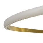 GLOBOSTAR® DEXTER 60920 Μοντέρνο Κρεμαστό Φωτιστικό Οροφής LED 120W 13440lm 300° AC 220-240V IP20 Ρυθμιζόμενο Λευκό CCT με Χειριστήριο από 2700K έως 6000K Dimmable - Lumileds SMD Chip - Χρυσό Βούρτσας - Μ103 x Π103 x Υ30cm - 3 Χρόνια Εγγύηση - Image 6