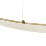 GLOBOSTAR® DEXTER 60920 Μοντέρνο Κρεμαστό Φωτιστικό Οροφής LED 120W 13440lm 300° AC 220-240V IP20 Ρυθμιζόμενο Λευκό CCT με Χειριστήριο από 2700K έως 6000K Dimmable - Lumileds SMD Chip - Χρυσό Βούρτσας - Μ103 x Π103 x Υ30cm - 3 Χρόνια Εγγύηση - Image 7