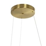 GLOBOSTAR® DEXTER 60920 Μοντέρνο Κρεμαστό Φωτιστικό Οροφής LED 120W 13440lm 300° AC 220-240V IP20 Ρυθμιζόμενο Λευκό CCT με Χειριστήριο από 2700K έως 6000K Dimmable - Lumileds SMD Chip - Χρυσό Βούρτσας - Μ103 x Π103 x Υ30cm - 3 Χρόνια Εγγύηση - Image 8