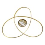 GLOBOSTAR® DEXTER 60920 Μοντέρνο Κρεμαστό Φωτιστικό Οροφής LED 120W 13440lm 300° AC 220-240V IP20 Ρυθμιζόμενο Λευκό CCT με Χειριστήριο από 2700K έως 6000K Dimmable - Lumileds SMD Chip - Χρυσό Βούρτσας - Μ103 x Π103 x Υ30cm - 3 Χρόνια Εγγύηση - Image 9