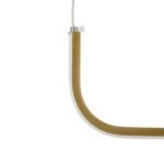 GLOBOSTAR® LINARIA 60923 Μοντέρνο Κρεμαστό Φωτιστικό Οροφής LED 36W 4150lm 180° AC 220-240V IP20 Ρυθμιζόμενο Λευκό CCT με Χειριστήριο από 2700K έως 6000K Dimmable - Lumileds SMD Chip - Χρυσό - Μ120 x Π2 x Υ10cm - 3 Χρόνια Εγγύηση - Image 4