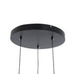 GLOBOSTAR® ZANE 60934 Μοντέρνο Κρεμαστό Φωτιστικό Οροφής LED 54W 6048lm 120° AC 220-240V IP20 Ρυθμιζόμενο Λευκό CCT με Χειριστήριο από 2700K έως 6000K Dimmable - Lumileds SMD Chip - Μαύρο Ματ & Χρυσό - Μ40 x Π40 x Υ20cm - 3 Χρόνια Εγγύηση - Image 9