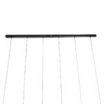 GLOBOSTAR® ZANE 60937 Μοντέρνο Κρεμαστό Φωτιστικό Οροφής LED 100W 11200lm 120° AC 220-240V IP20 Ρυθμιζόμενο Λευκό CCT με Χειριστήριο από 2700K έως 6000K Dimmable - Lumileds SMD Chip - Μαύρο Ματ & Χρυσό - Μ160 x Π15 x Υ20cm - 3 Χρόνια Εγγύηση - Image 9