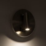 GLOBOSTAR® LADY-R 60941 Μοντέρνο Φωτιστικό Τοίχου - Απλίκα Ξενοδοχείου Reading Light με Φορτιστή USB 3A LED 6W 600lm 36° & 360° AC 220-240V IP20 Φυσικό Λευκό 4500K - Bridgelux COB Chip & TÜV SÜD Driver - Νίκελ Βούρτσας - Μ15 x Π15 x Υ17cm - 3 Χρόνια Εγγύηση - Image 11