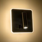 GLOBOSTAR® LADY-S 60945 Μοντέρνο Φωτιστικό Τοίχου - Απλίκα Ξενοδοχείου Reading Light με Φορτιστή USB 3A LED 6W 600lm 36° & 360° AC 220-240V IP20 Φυσικό Λευκό 4500K - Bridgelux COB Chip & TÜV SÜD Driver - Νίκελ Βούρτσας - Μ15 x Π15 x Υ7cm - 3 Χρόνια Εγγύηση - Image 7