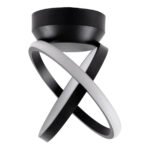 GLOBOSTAR® AMELIA 61052 Μοντέρνο Φωτιστικό Οροφής LED 20W 2400lm 300° AC 220-240V IP20 Ρυθμιζόμενο Λευκό CCT με On/Off 2700K/4500K/6000K - Lumileds SMD Chip - Μαύρο Ματ - Μ24.5 x Π16 x Υ25cm - 3 Χρόνια Εγγύηση - Image 5