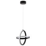 GLOBOSTAR® ALICE 61055 Μοντέρνο Κρεμαστό Φωτιστικό Οροφής LED 20W 2400lm 300° AC 220-240V IP20 Ρυθμιζόμενο Λευκό CCT με On/Off 2700K/4500K/6000K - Lumileds SMD Chip - Μαύρο Ματ - Μ25 x Π22 x Υ25cm - 3 Χρόνια Εγγύηση - Image 6