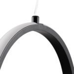 GLOBOSTAR® ALICE 61055 Μοντέρνο Κρεμαστό Φωτιστικό Οροφής LED 20W 2400lm 300° AC 220-240V IP20 Ρυθμιζόμενο Λευκό CCT με On/Off 2700K/4500K/6000K - Lumileds SMD Chip - Μαύρο Ματ - Μ25 x Π22 x Υ25cm - 3 Χρόνια Εγγύηση - Image 8